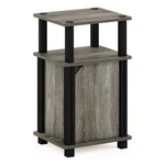 Furinno Just 3-TIER End Table With Door French Oak/black. Fixed Price $48.11.