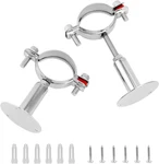 Qwork Adjustable 2" Od Pipe Wall & Ceiling Mount Support Stainless Bracket Cla. Fixed Price $18.19.