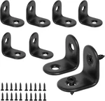 8PCS Corner Braces, 90 Degree Brackets, Black Stainless Steel. Fixed Price $22.99.