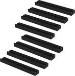 Ilyapa Wood Vinyl Record Shelf Wall Mount, 8 Pack - Black Album Holder. Fixed Price $29.99.