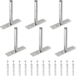 6PCS 3 Inch Floating Shelf Bracket, Heavy Duty Hidden Brackets, Brushed Ni. Fixed Price $17.90.