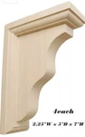 Ekena Millwork Hamilton Traditional Brackets Lot Of 4 Rubberwood. Fixed Price $24.99.