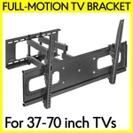 Full Motion Wall Mount Bracket Curved/flat Tv 40 42 50 55 65 70 Inch Max 132 Lbs. Fixed Price $76.99.