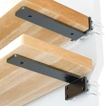 6 Pack Floating Shelf Bracket 12 Inch, Heavy Duty Hidden Black. Fixed Price $57.11.