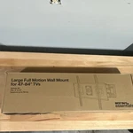 Best Buy Essentials Full Motion Wall Mount 47-84" Tvs, 110 Lbs, Black, Swivel. Fixed Price $35.00.
