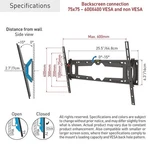 Barkan E410+ - 13" 90" Tilt Tv Wall Mount. Fixed Price $44.00.