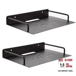 Starvast 2 Pack Floating Wall Mounted Shelves, 10" X 8" Breathable Metal Shelf. Fixed Price $44.85.