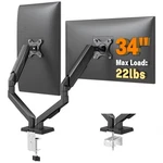 Dual Monitor Desk Mount Stand Fits 17"-34" Screens, Adjustable Arm. Fixed Price $65.99.