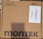 Montek Full Motion Tv Wall Mount HW1239, 200X200MM Vesa, 44LBS Capacity. Fixed Price $15.00.
