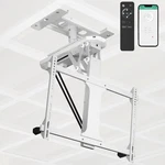Vivo White Electric Motorized Flip Down Drop Ceiling Tv Mount, 32" 70" Screen. Fixed Price $279.99.