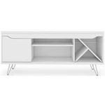 Manhattan Comfort Modern Baxter 54" Wine Rack Tv Stand White Engineered Wood. Fixed Price $195.94.