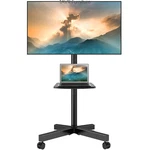 Mobile Stand On Wheels For 32 To 60 Inch Flat Panel Tvs, Black. Fixed Price $54.99.