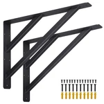2PCS Heavy Duty Shelf Countertop Support Brackets 16"X12" Wall Mounte.... Fixed Price $64.61.
