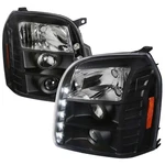 Fits 07-10 Gmc Yukon Halo Led Projector Headlight With Clear Lens. Fixed Price $201.44.