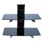 Adjustable Dual Shelf Wall Mount Bracket For Tv Component Cable Box Console Dvd. Fixed Price $32.81.