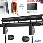 No Drill Tv Wall Mount For 23-60" Up 99 Lbs Studless Auto Lock. Fixed Price $33.90.
