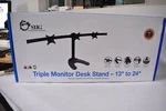 Siig CE-MT1812-S1 Triple Monitor Desk Stand 13" 24". Fixed Price $149.99.