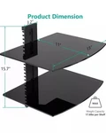 Wali Universal Dvd Wall Mount CS202 Tempered Glass Max Load 8KG/17.6LBS Nib. Fixed Price $17.88.