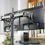 10-27'' Dual Lcd Screen Monitor Desk Tv Bracket Swivel Stand Mount Holder. Fixed Price $27.89.