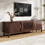 Modern Farmhouse Stand, Wood Storage, Fits 75" Tv, For Living Bedroom. Fixed Price $181.72.