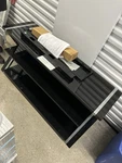 Whalen XL-44E 3-IN-1 Black Tv Stand With Mount, Shelves, Modern Design. Fixed Price $100.00.