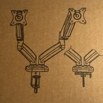 Mountup Dual Stand For Desk, Gas Spring Arms 2 3.... Fixed Price $27.15.