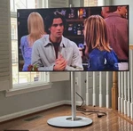 Fitueyes Master Series Black Swivel Height Adj Tv Stand 32-65IN 88LB Vesa. Fixed Price $40.00.
