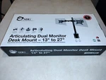 Siig Articulating Dual Monitor Desk Mount 13" 27" (CE-MT0Q11-S1). Fixed Price $125.00.