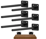 Wengus Floating Shelf Brackets, 8 Hidden Inch, Black. Fixed Price $44.55.