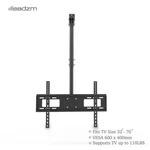 Tv Ceiling Mount Bracket Adjustable Height Full Motion 360 Deg Fit Up To 55-70''. Fixed Price $29.99.
