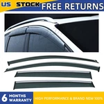4X Smoke W/chrome Trim Vent Sun Rain Shade Window Visors Fit 13-19 Ford Escape. Fixed Price $34.90.