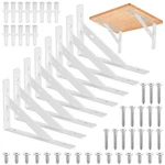 8 Pcs Heavy Duty Floating Metal Shelf Brackets, Shaped Wall Mount Shelves S.... Fixed Price $20.72.