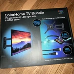 Aura Led Colorhome Tv Bundle- Wall Mount, Light Strip & Hdmi Cable. Fixed Price $17.00.