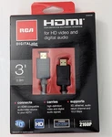 Rca DH3HHF Digital Plus Hdmi To Cable 3FT New Sealed Home Audio Video. Fixed Price $9.65.