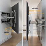 Ultra-slim Full Motion Swivel Wall Mount For 40-100 In Flat SCREEN/LED/4K Tvs. Fixed Price $58.90.