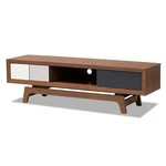 Baxton Studio Svante Mid-century 3-DRAWER Wood Tv Stand In Brown. Fixed Price $238.77.