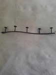 Spectrum Diversified Designs Sweep Wall Mounted 5 Hook Rack, Black. Fixed Price $5.00.