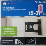 Utilitech Full Motion Tv Wall Mount Black 37 In 40 Lbs Mpn 0480746. Fixed Price $30.48.