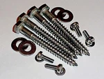 M4X12MM Complete Tv Wall Bracket Bolts & Lag Screws Vesa 75 100. Fixed Price $5.60.