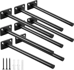 Pcs 8" Black Solid Steel Floating Shelf Bracket Blind Supports - Hidden. Fixed Price $22.71.