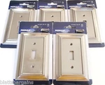 5 Peerless Satin Nickel Wall Switch Plate Cover Light Single Toggle W10087 Gang. Fixed Price $16.99.