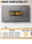 Perlegear Full Motion Wall Mount Tv Bracket For Most 37 - 82 Inch PGLF12. Fixed Price $25.00.