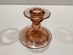 Elegant Glass Cambridge Apple Blossom Pink Candle Holder. Fixed Price $24.99.