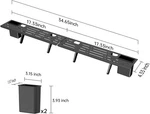 Steel Tv Top Shelf- Adjustable Screen Floating Stand With 2 Storage Boxes. Fixed Price $32.19.
