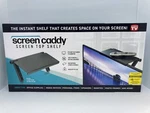 Screen Caddy Top Shelf Fits Any Flat Tv Monitor 13.4" X 6.5". Fixed Price $5.99.