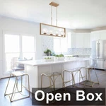 Phosant Lighting 30", 4-LIGHT Modern Chandelier Fixture, Gold. Fixed Price $120.14.