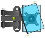 Nuyoah Wall For Echo Show 15, 21 Mounting Small, Black. Fixed Price $24.39.
