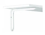 Pack Of 3 Shelf Brackets - Knape & Vogt Powder Coat White Magnum RP009912WT. Fixed Price $19.99.