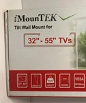 Imountek Tilt Wall For 32"-55" Tv's New 88LBS Capacity. Fixed Price $23.00.