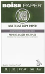 Boise X-9 Multiuse Paper 20 Lb. 8.5X 14 Inches X9FSCCTN. Fixed Price $50.00.